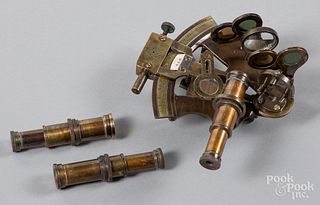 Kelvin & Hughes, London, 1917, brass sextant