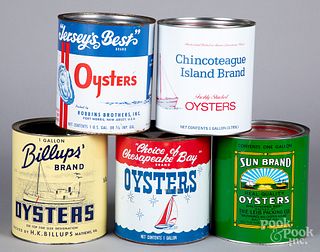 Five gallon oyster tins