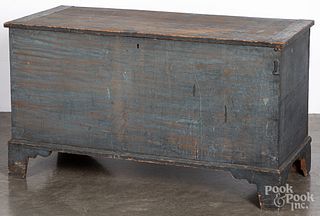 Painted pine and poplar blanket chest, 19th c.