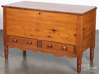 Southern yellow pine and butternut blanket chest