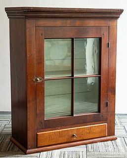 Cherry hanging cupboard, early 19th c.