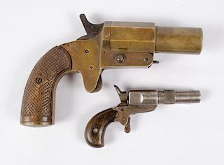 Flare Guns, One French Model 1917 and One German Commercial Use, Lot of Two 