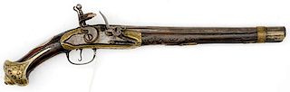 Indo-Persian Flintlock Pistol 