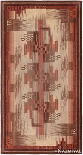 Vintage French Art Deco rug , 5 ft x 9 ft (1.52 m x 2.74 m)