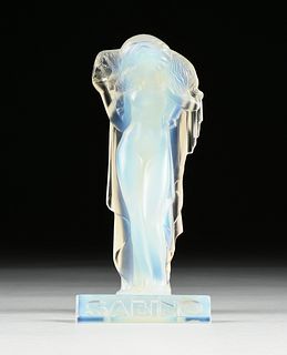 A GROUP OF TWO SABINO GLASS, NUDE SCULPTURE AND PLAQUE, PARIS, 20TH CENTURY,