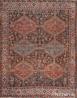 Antique Persian Afshar rug , 5 ft x 6 ft 4 in (1.52 m x 1.93 m)