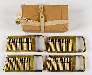 Box of Italian Breda S.M.G. 7.35mm Model 38 Cartridges 