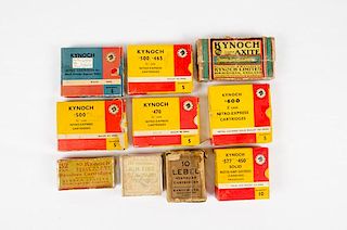 Group of Kynoch (England) Cartridges 