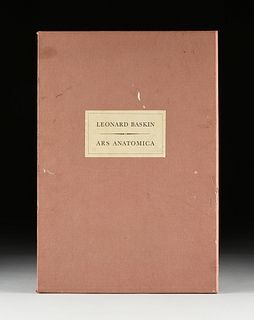 LEONARD BASKIN (American 1922-2000) A PORTFOLIO OF PRINTS, "Ars Anatomic, A Medical Fantasia, Thirteen Drawings," 1970-1973,