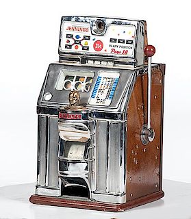 25 cent Tic-Tac-Toe Slot Machine by Jennings 