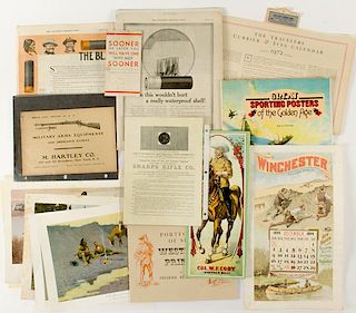 Group of Sporting Posters, Advertisements and Documents 