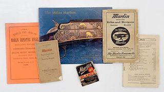 Collection of Marlin Repeating Rifles and Shotgun Pamphlets 
