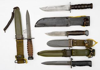 US Bayonet and Knives, Lot of Four 