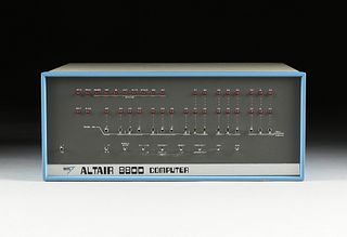 A MITS ALTAIR 8800 COMPUTER, CIRCA 1975,