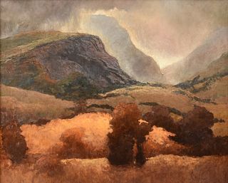 MARTY E. RICKS (American b. 1961) A PAINTING, "High Country Autumn," 2009,