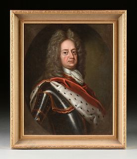 ENGLISH SCHOOL, A PORTRAIT PAINTING, "George of Denmark Consort of Queen Anne of England," EARLY 18TH CENTURY,