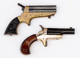 * Lot of Two Navy Arms Copy of Sharps Derringer, Butler Arms Copy of Colt Third Model Derringer 