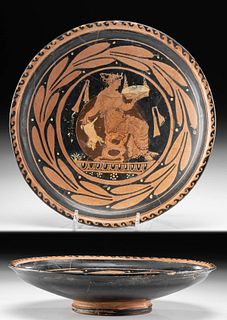 Greek Apulian Pottery Plate