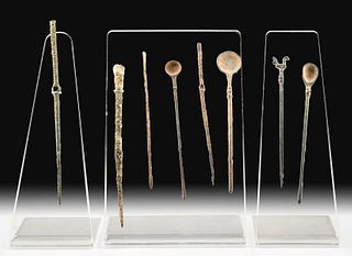 Fine Set Roman Bronze Medical Instruments (8 pcs)