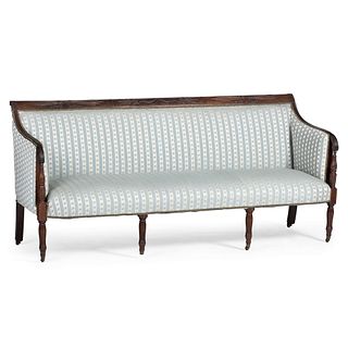 A New York Classical Carved Mahogany Sofa