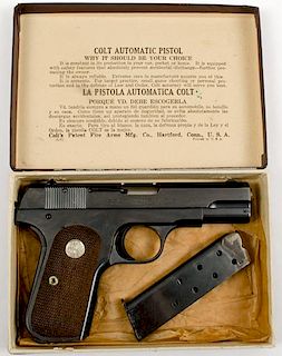 **Colt Model 1903 Hammerless Semi-Automatic Pocket Pistol 