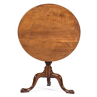 A Pennsylvania Chippendale Walnut Tilt Top Table