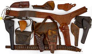 Assorted Leather Items, Lot of Fourteen 