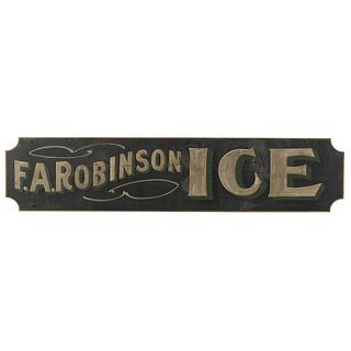 An F.A. Robinson Painted Wooden Trade Sign