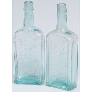 Two Mold Blown Grand Rapids, Michigan Patent Medicine Bottles
