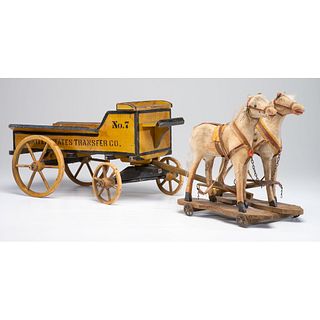 A Painted <i>United States Transfer Co.</i> Wagon Toy
