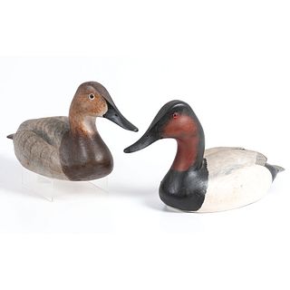 A Pair of L.T. Ward Canvasback Decoys