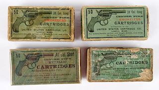 Group of .38 Caliber Long and .41 Caliber Short Cartridges 