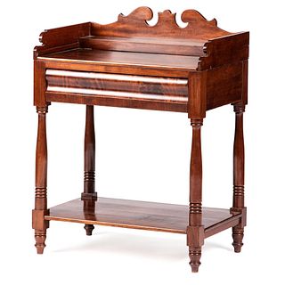 A Late Classical Mahogany Wash Stand