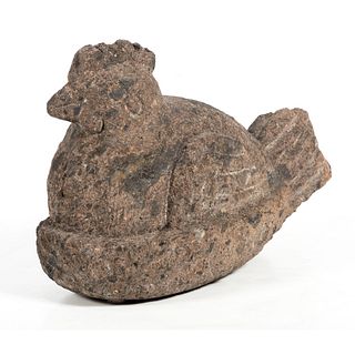 A Cast Stone Hen