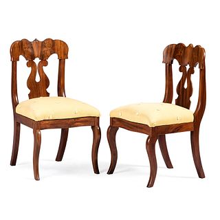 A Pair of Victorian Mahogany Side Chairs
