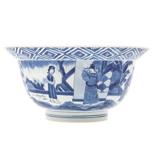 Chinese Export Flared Top Blue/White Bowl
