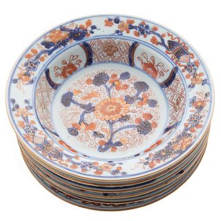 Six Chinese Export Imari Bowls