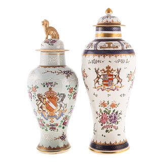 Two Samson Chinese Export Style Jars