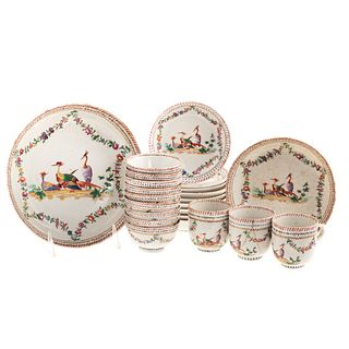 Chinese Export Famille Rose Partial Tea Service