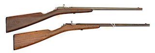 **Two Winchester Model 99 Thumb Trigger Rifles 