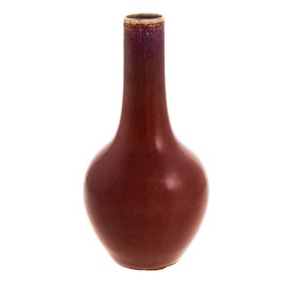 Chinese Sang De Boeuf/Flambe Bottle Vase