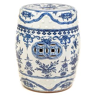 Chinese Export Blue/White Garden Seat