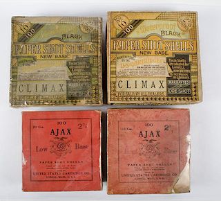 Early U.S. Cartridge Company Boxes of Paper Shot Shells 