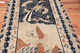 Antique Dragon Chinese rug , 3 ft 6 in x 6 ft 3 in (1.07 m x 1.9 m)
