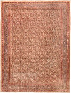 Antique Indian Amritsar , 9 ft 6 in x 12 ft 7 in ( 2.9 m x 3.83 m )