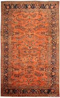 Antique Persian Sultanabad , 12 ft 3 in x 19 ft 9 in (3.73 m x 6.02 m)