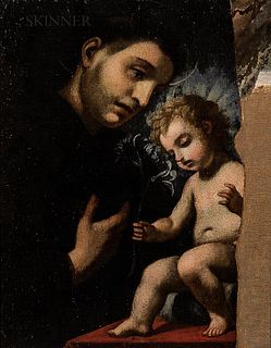 Continental School, 19th Century      St. Anthony Adoring the Infant Christ