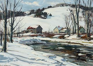 Aldro Thompson Hibbard (American, 1886-1972)      Winter Stream, Vermont