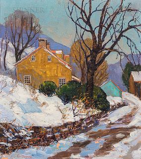 Fern Isabel Coppedge (American, 1883/88-1951)      Lumberville in Winter