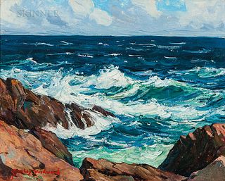 Stanley Wingate Woodward (American, 1890-1970)      Crashing Surf and Salt Air